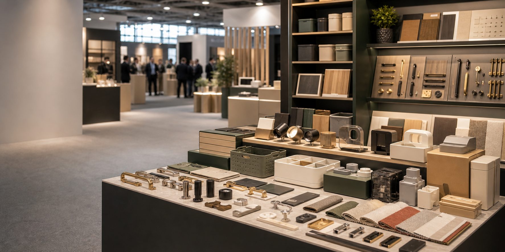 Multi-category sourcing showroom with samples for overseas buyers